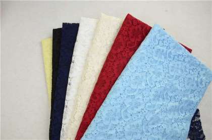 Cheap Nylon Spandex Jacquard Stretch Tricot Lace Fabric